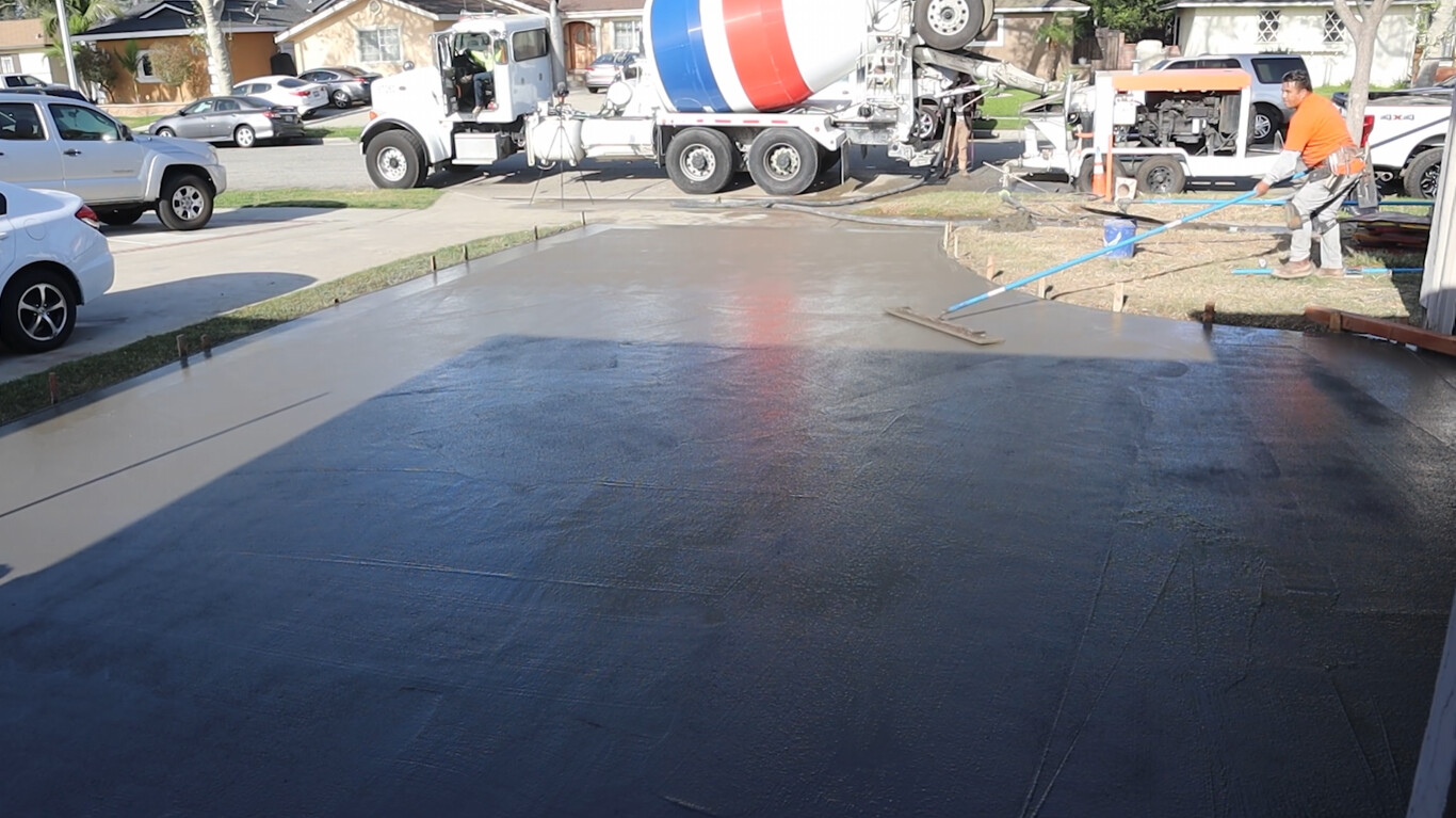Concrete driveway installation with professional crew in Blue Springs, MO